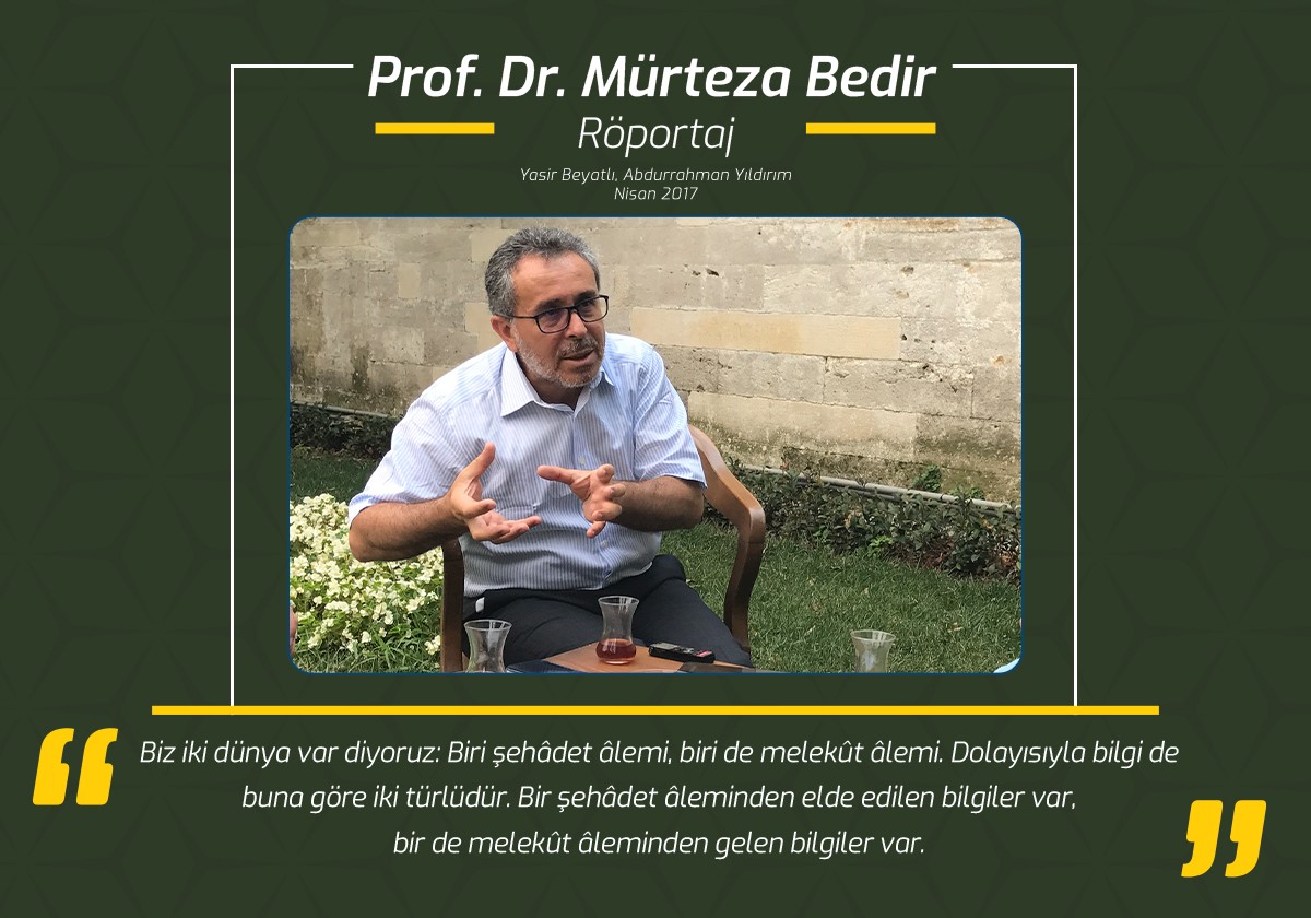 Prof. Dr. Mürteza Bedir ile Röportaj, İSAM,Mürteza Bedir,İSM