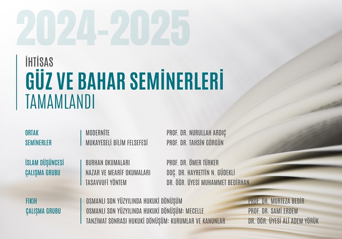 İSM İhtisas Programı 2024-2025 Akademik Yılı Güz ve Bahar Dönemleri Tamamlandı
