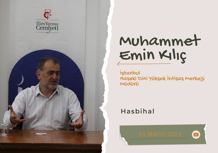 Haseki Dini Yüksek İhtisas Merkezi Müdürü Muhammet Emin Kılıç ile Hasbihal